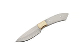 SZCO Supplies 6.5 inch full tang knife blade blank with drop point